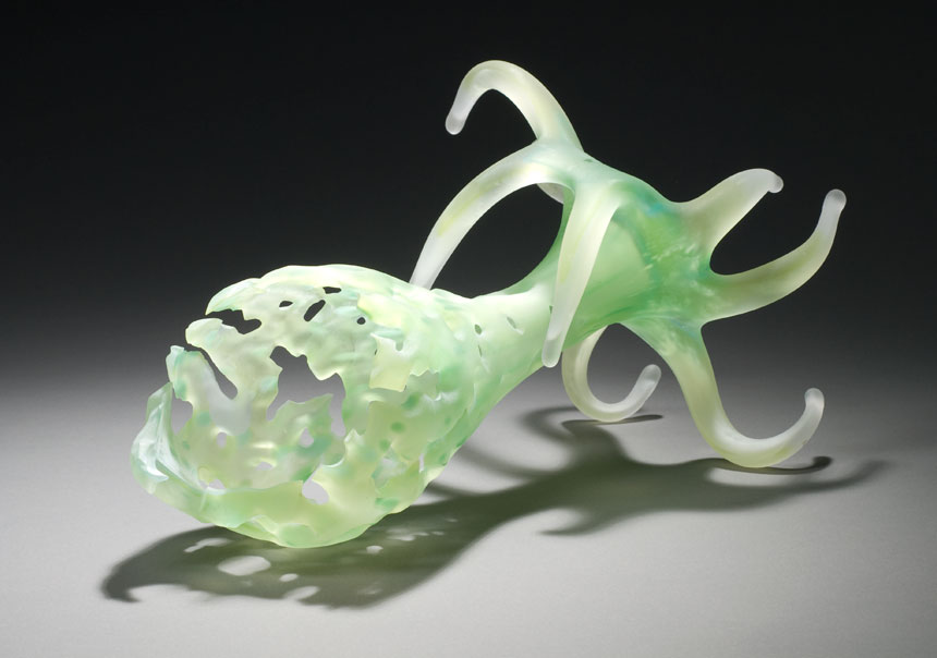 Kali ~ Mori botanical blown glass sculpture